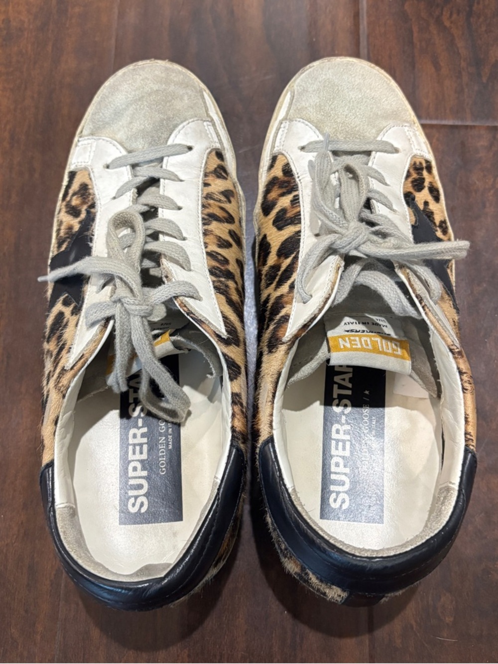 Golden Goose Women's Super-Star in leopard print leather - Picture 14 of 14